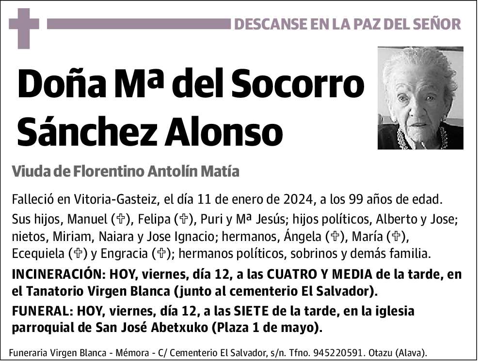 Mª del Socorro Sánchez Alonso
