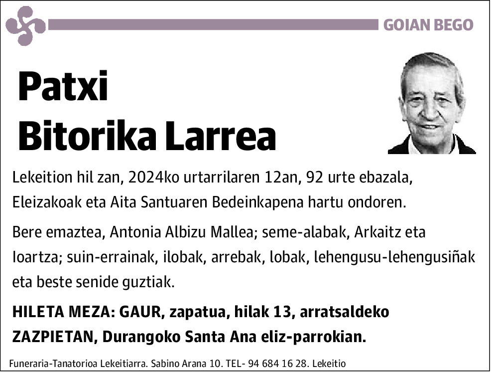 Patxi Bitorika Larrea