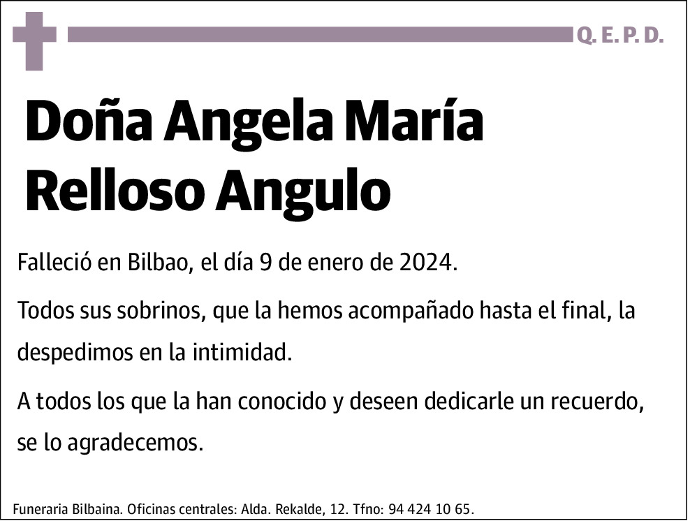 Ángela María Relloso Angulo