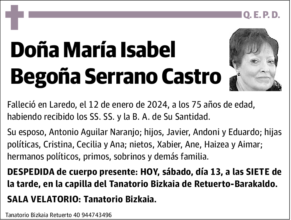 Isabel Begoña Serrano Castro