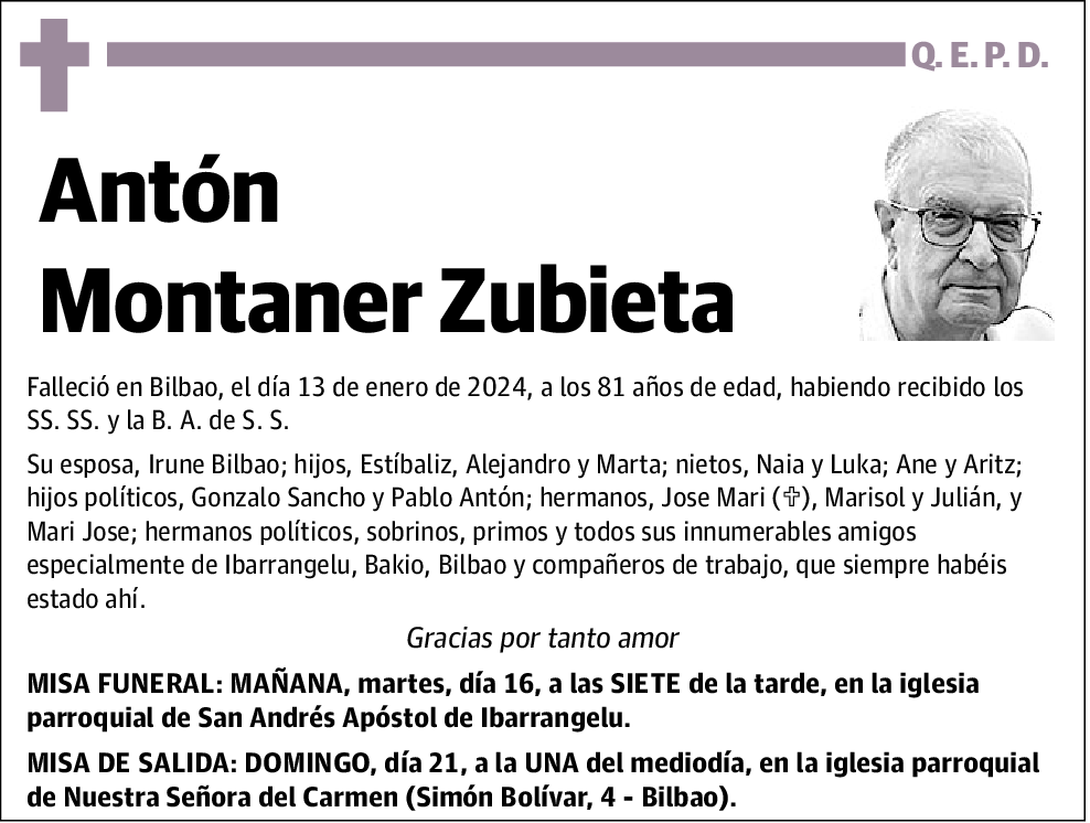 Antonio Montaner Zubieta