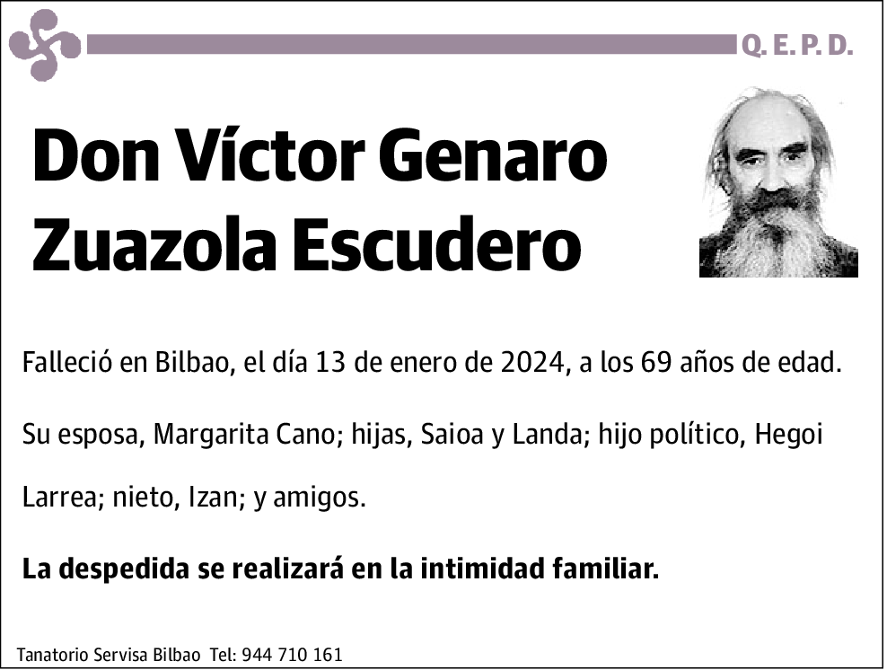 Víctor Genaro Zuazola Escudero