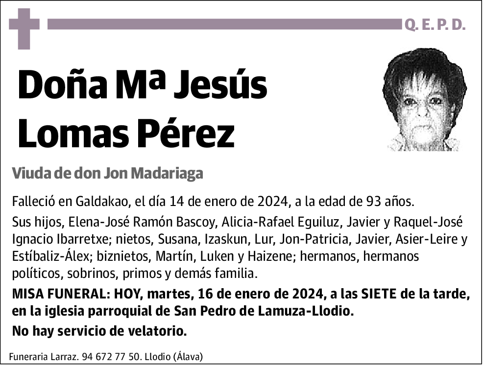 Mª Jesús Lomas Pérez