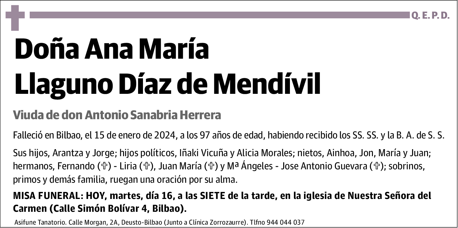 Ana María Llaguno Díaz de Mendívil