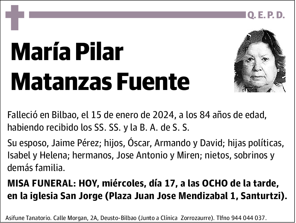 María Pilar Matanzas Fuente