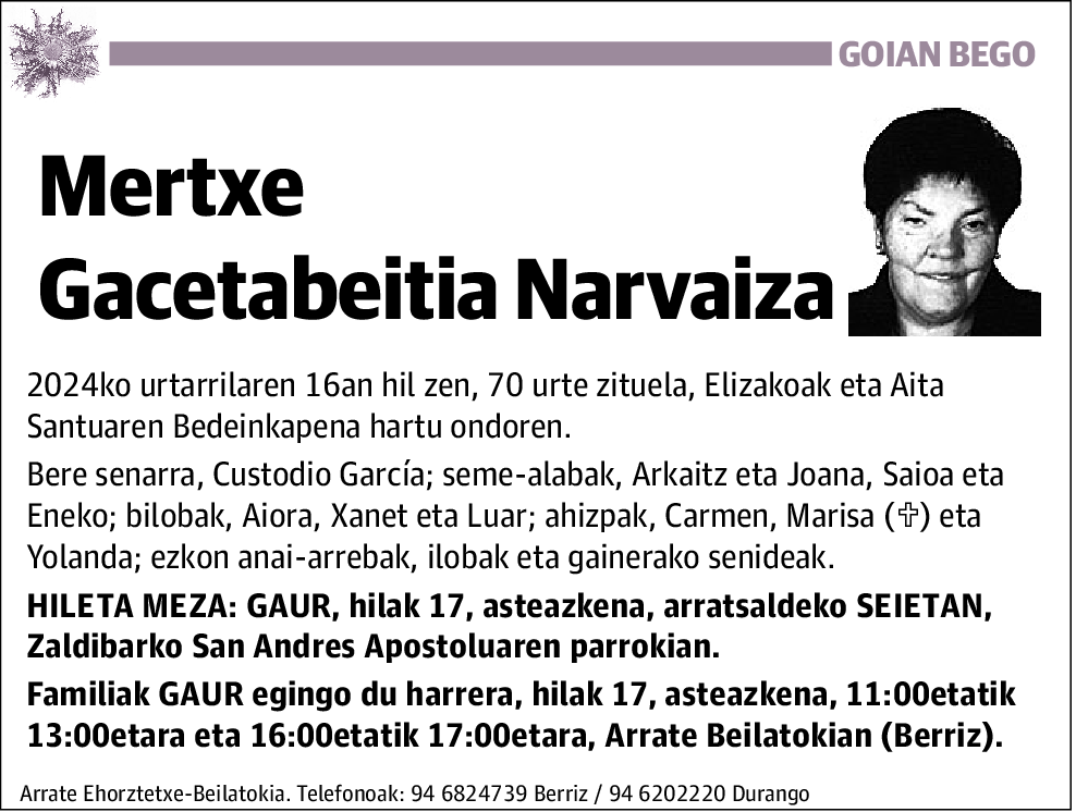 Mertxe Gacetabeitia Narvaiza