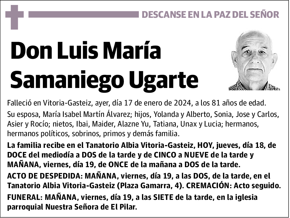 Luis María Samaniego Ugarte