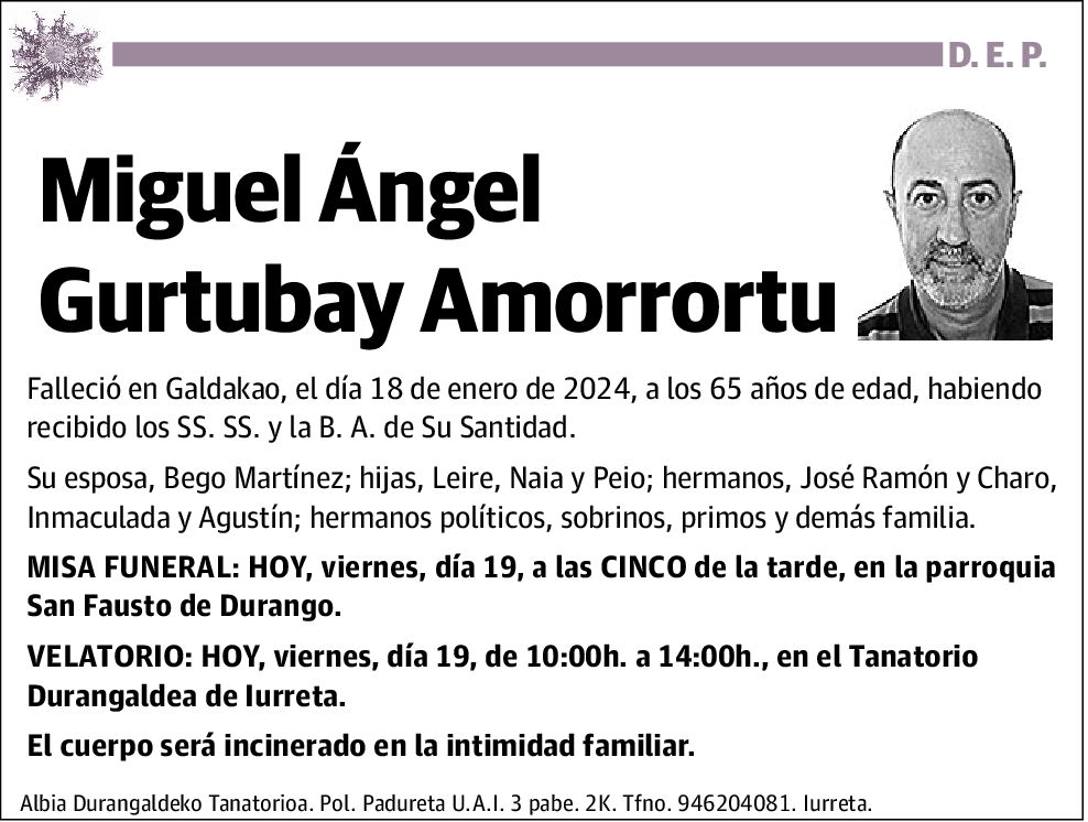 Miguel Ángel Gurtubay Amorrortu