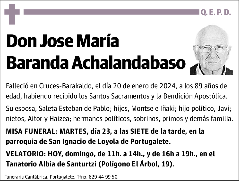 Jose María Baranda Achalandabaso