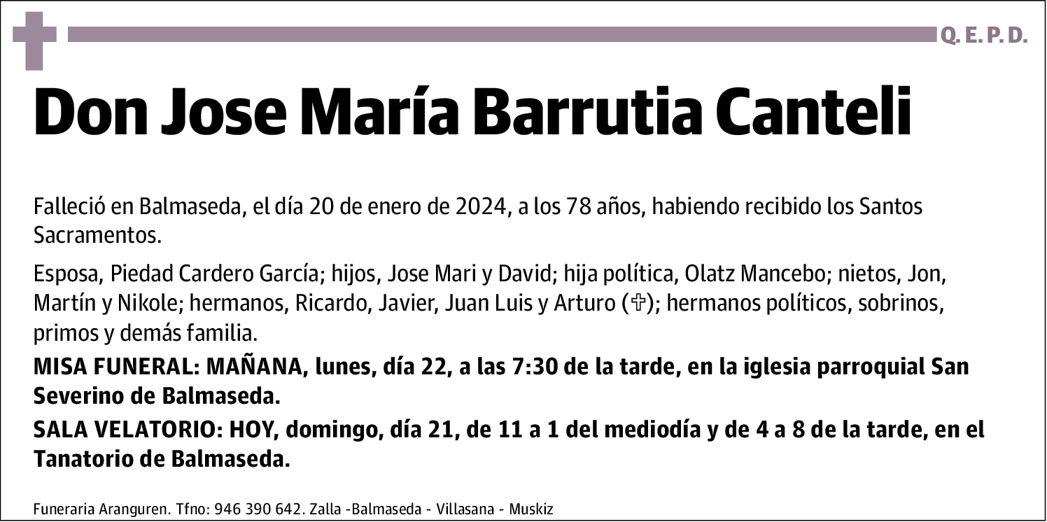 Jose María Barrutia Canteli