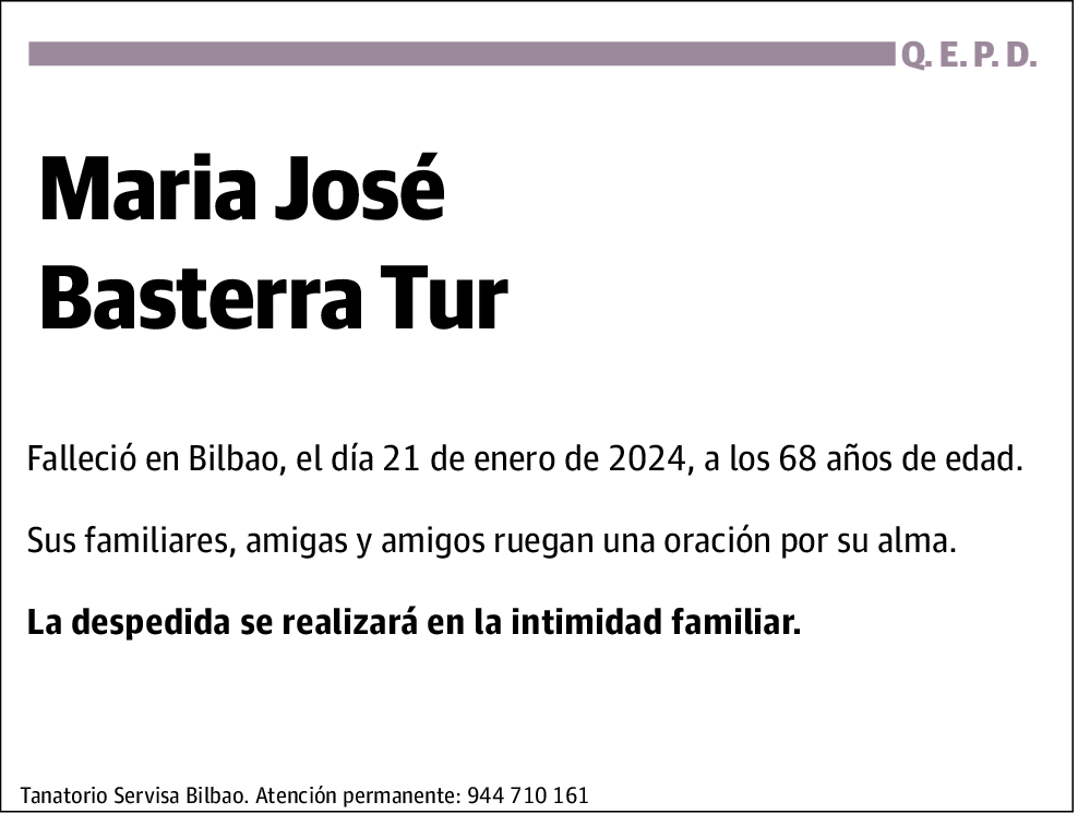 Maria José Basterra Tur