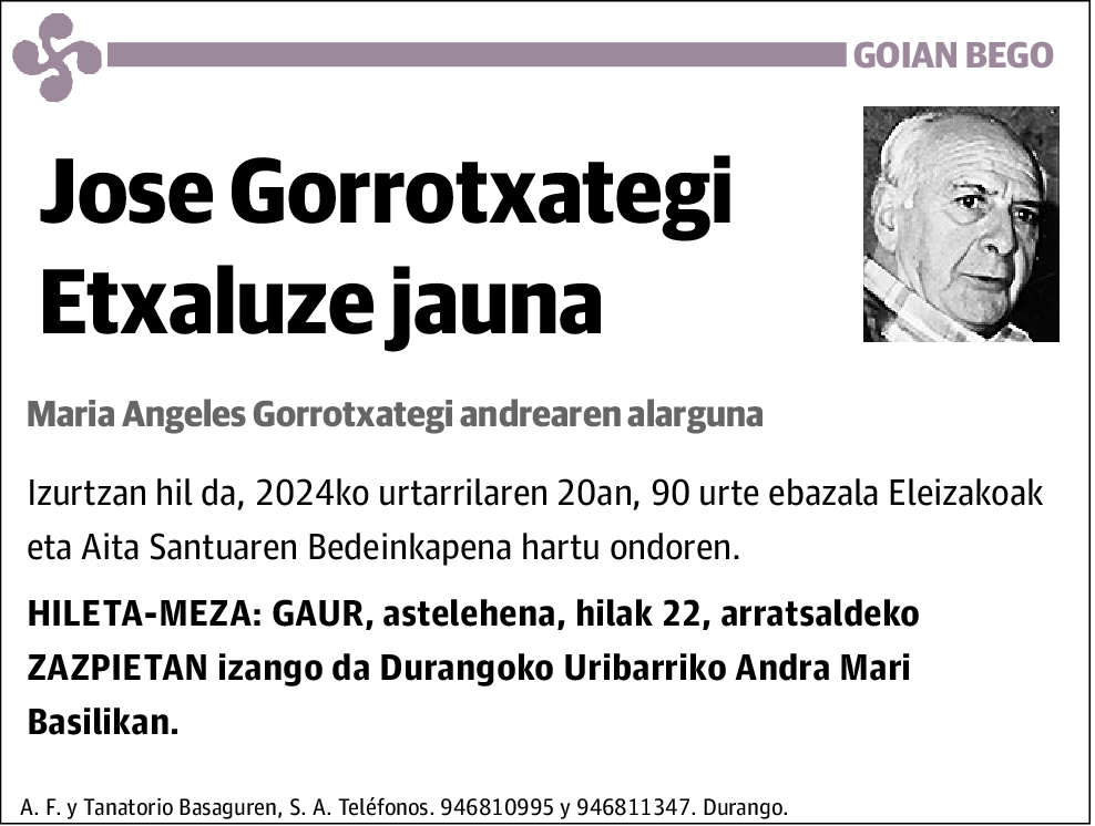 Jose Gorrotxategi Etxaluze