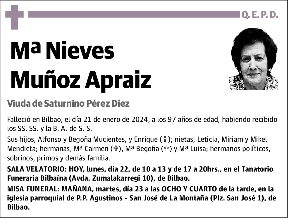 Mª Nieves Muñoz Apraiz