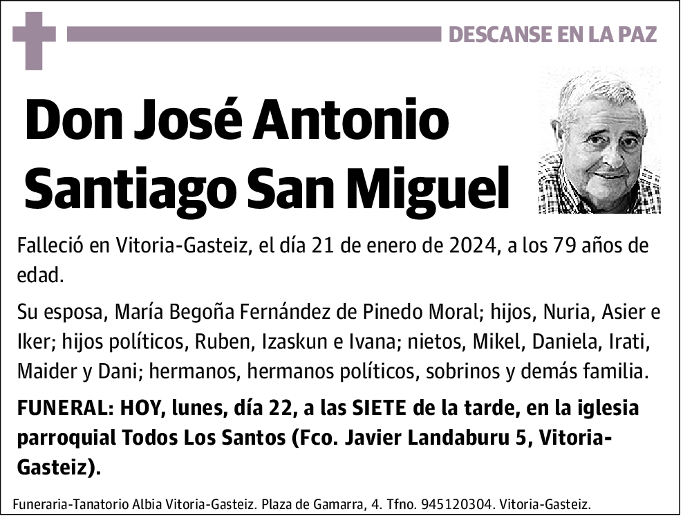 José Antonio Santiago San Miguel