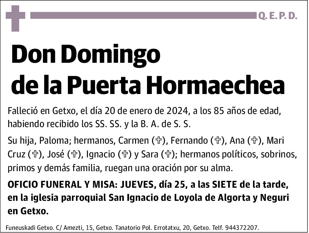 Domingo de la Puerta Hormaechea