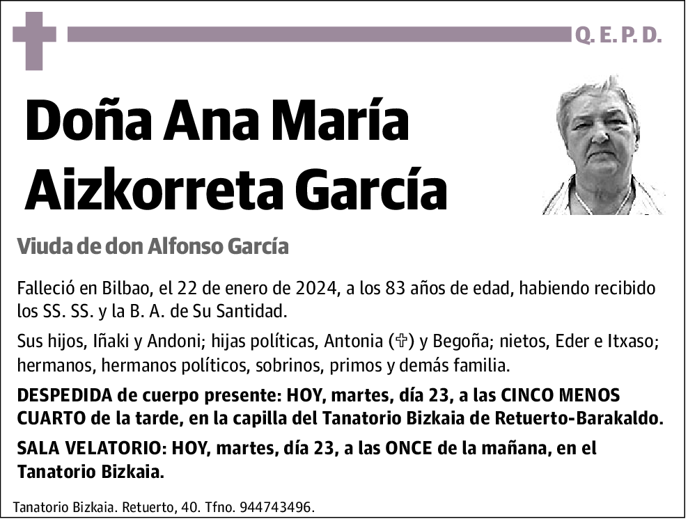 Ana María Aizkorreta García