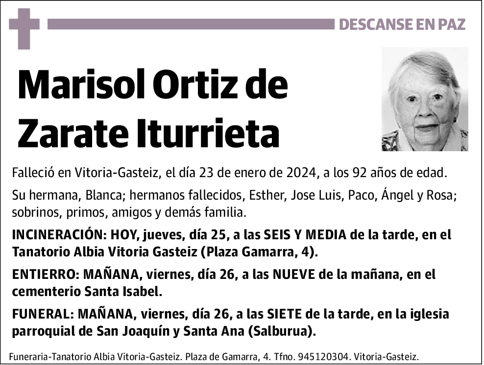 Marisol Ortiz de Zarate Iturrieta