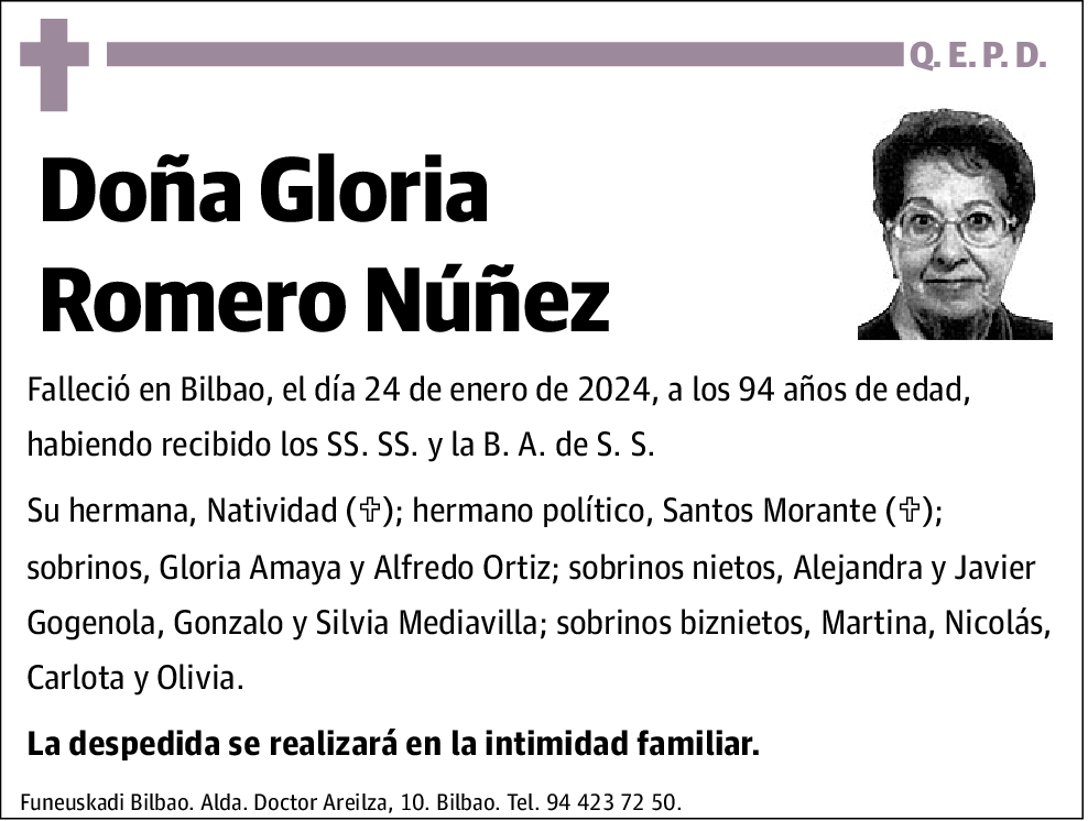 Gloria Romero Núñez