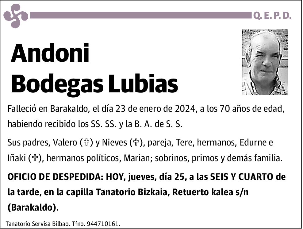 Andoni Bodegas Lubias