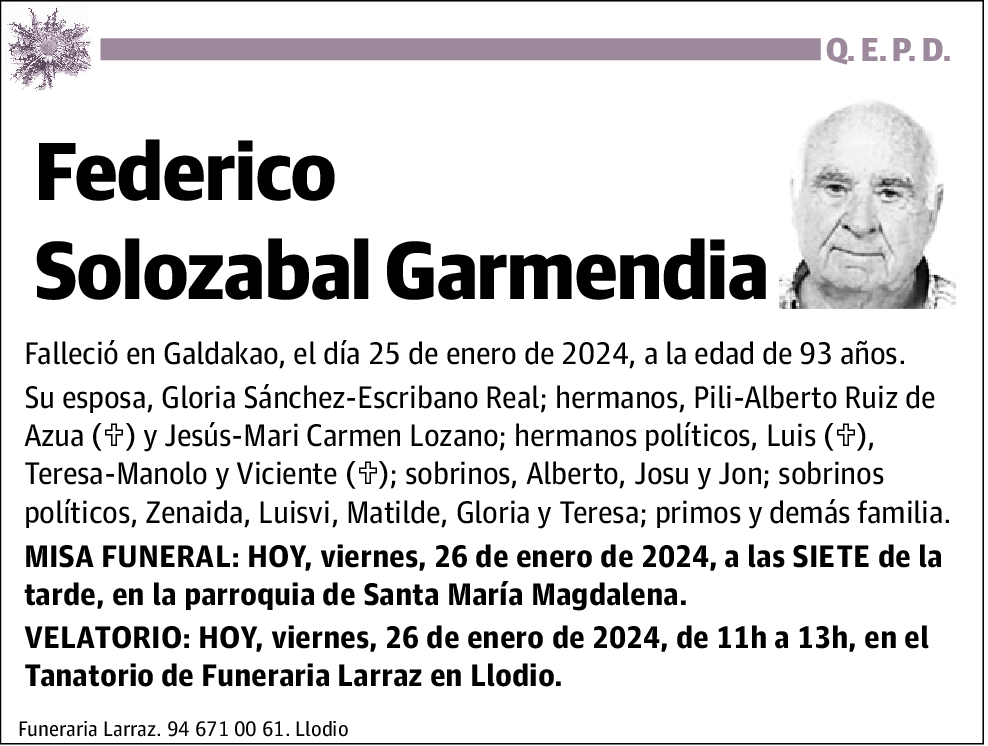 Federico Solozabal Garmendia