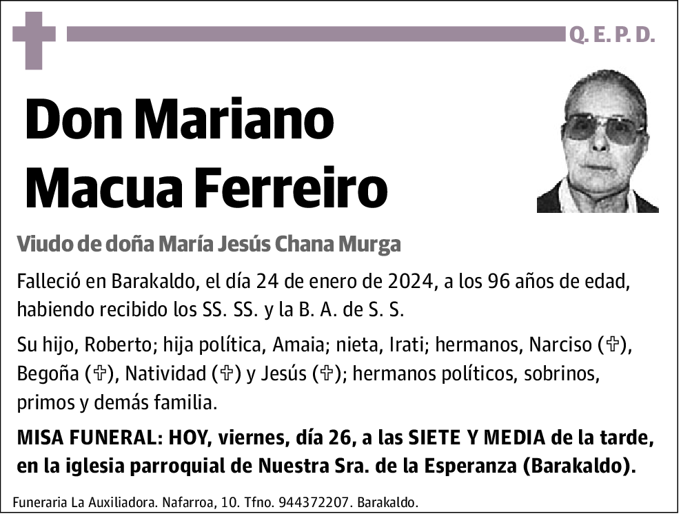 Mariano Macua Ferreiro