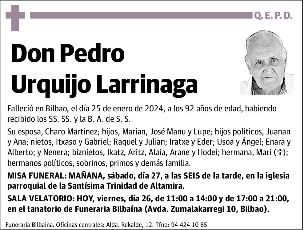 Pedro Urquijo Larrinaga