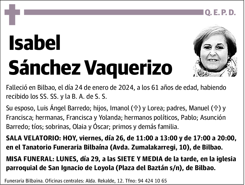 Isabel Sánchez Vaquerizo