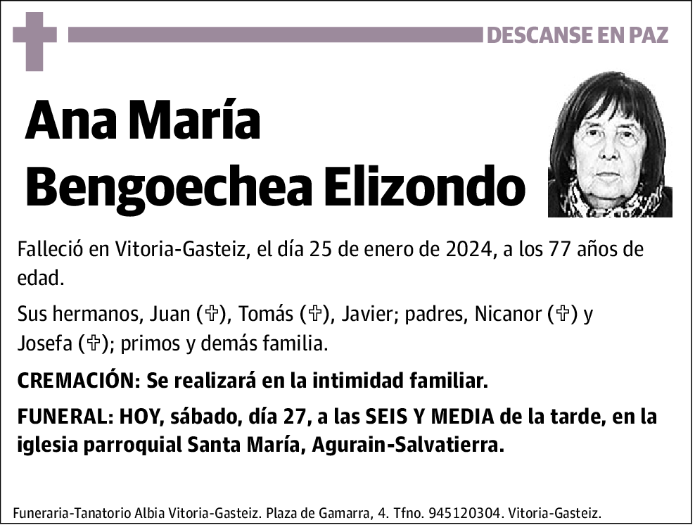 Ana María Bengoechea Elizondo