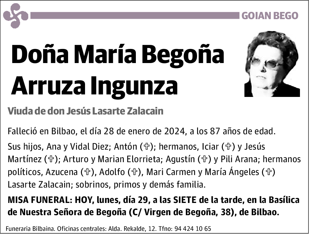 María Begoña Arruza Ingunza