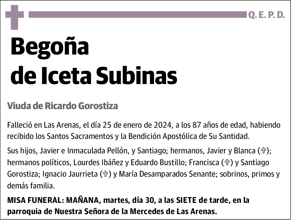 Begoña de Iceta Subiñas