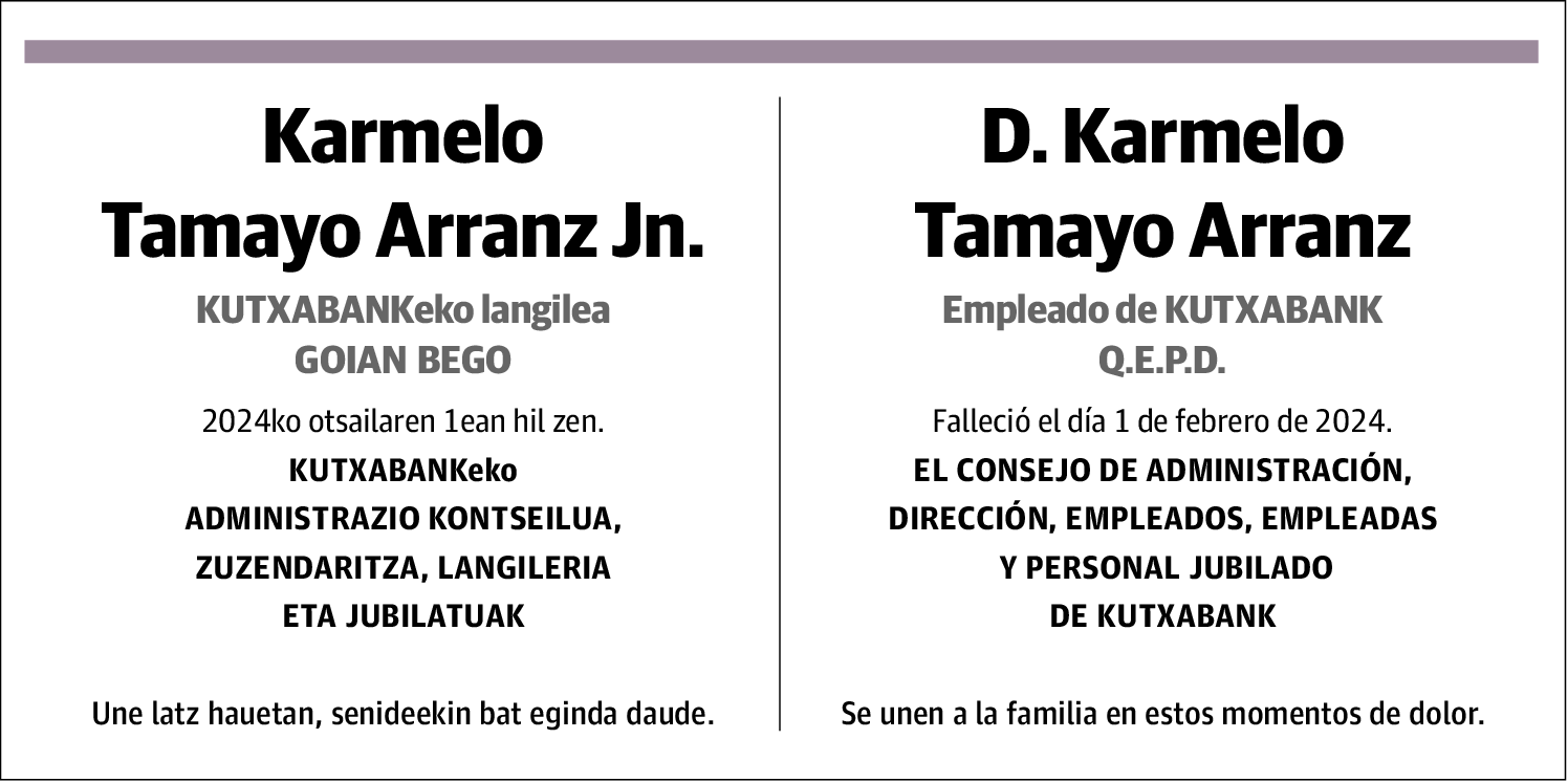 Karmelo Tamayo Arranz