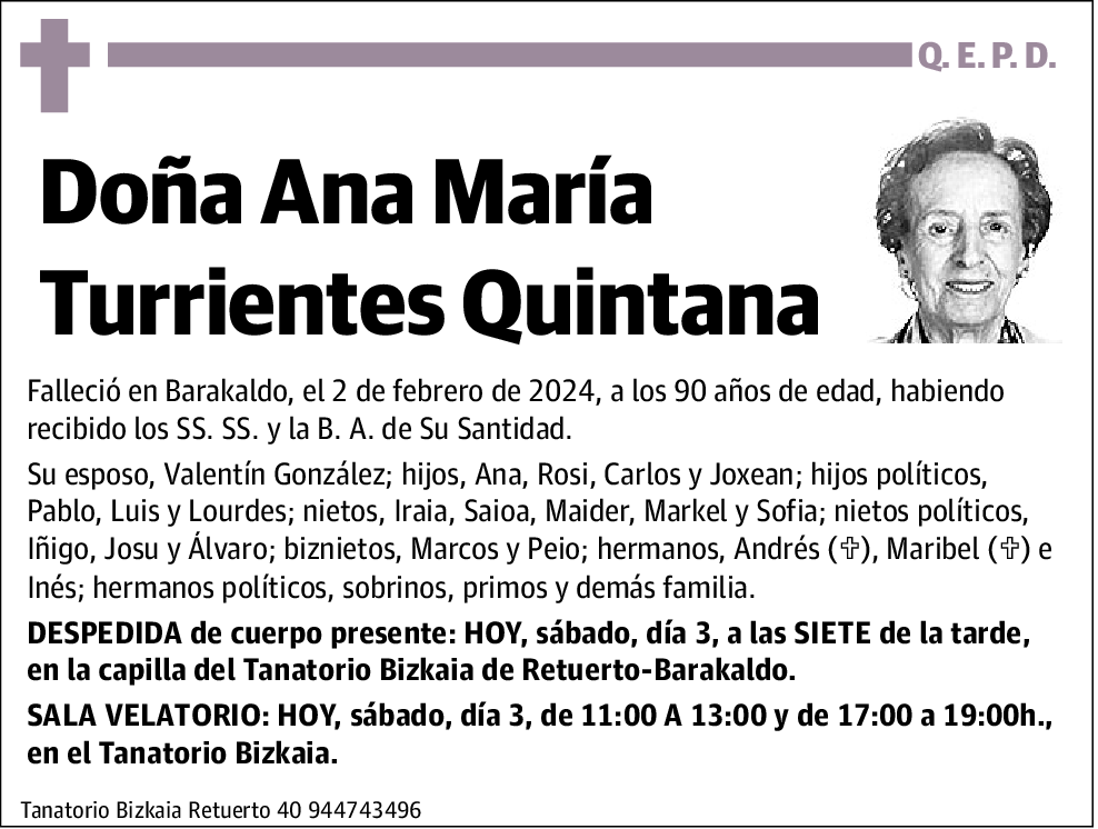 Ana María Turrientes Quintana