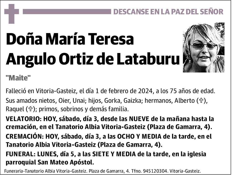 María Teresa Angulo Ortiz de Lataburu