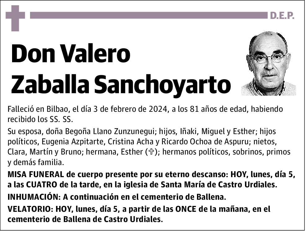 Valero Zaballa Sanchoyarto