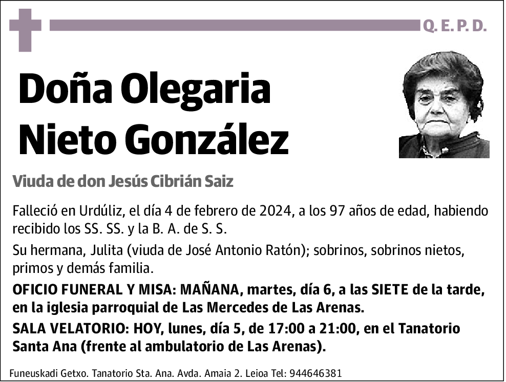 Olegaria Nieto González