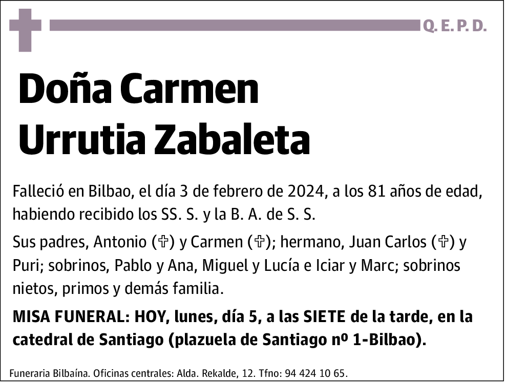 Carmen Urrutia Zabaleta