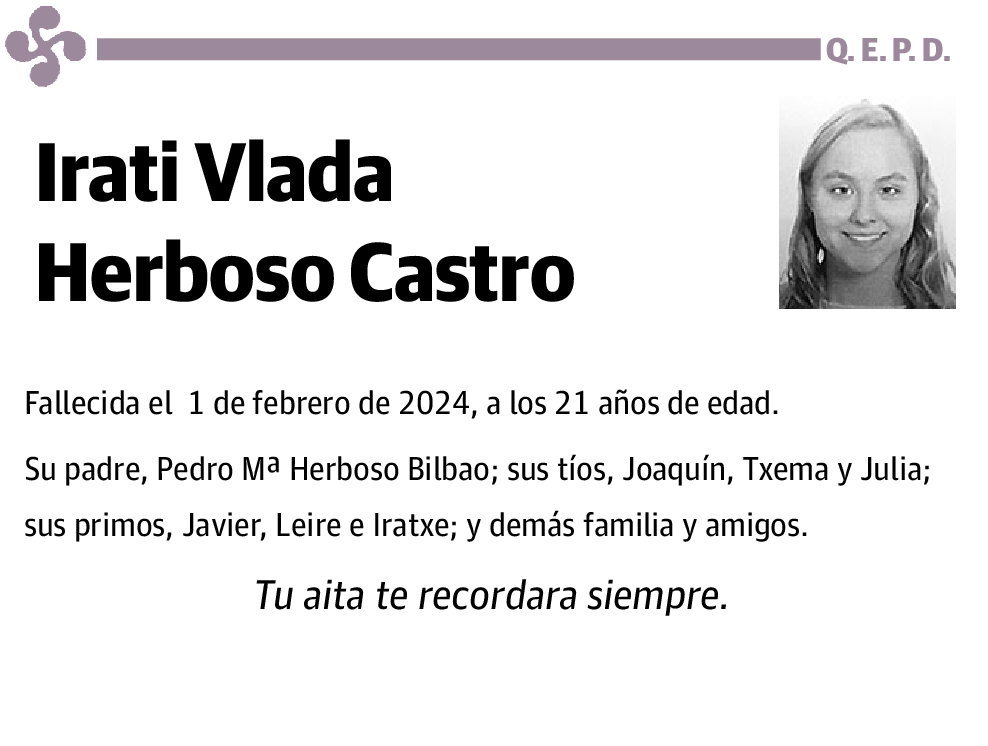 Irati Vlada Herboso Castro