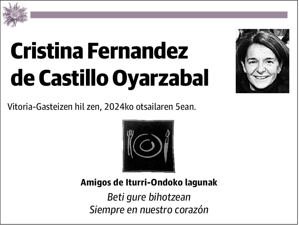 Cristina Fernandez de Castillo Oyarzabal