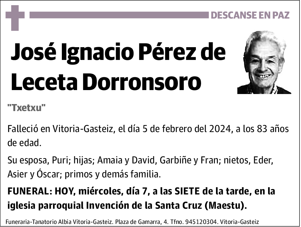 José Ignacio Pérez De Leceta Dorronsoro