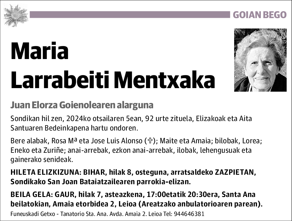 Maria Larrabeiti Mentxaka