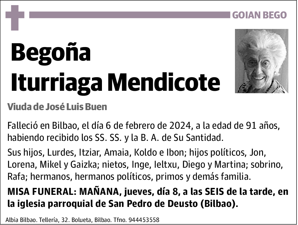 Begoña Iturriaga Mendicote