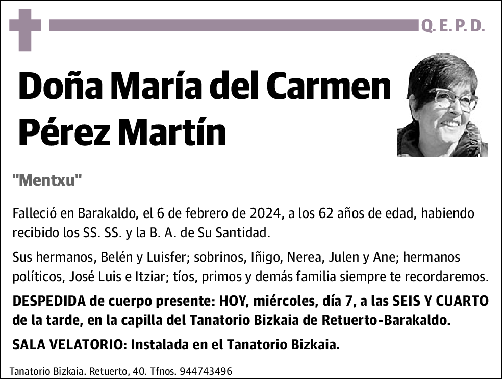 María Del Carmen Pérez Martín