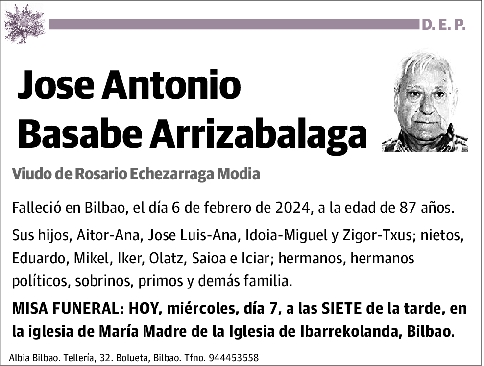 Jose Antonio Basabe Arrizabalaga