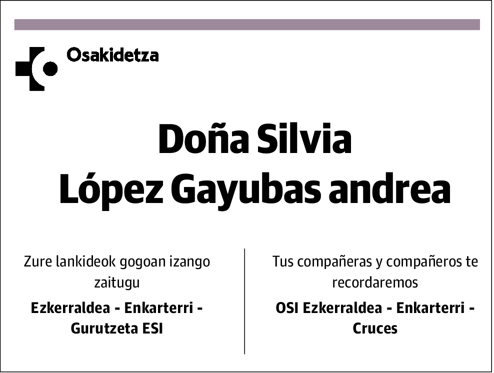 Silvia López Gayubas