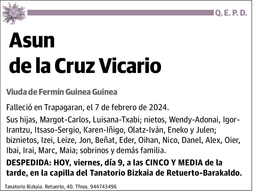 Asun de la Cruz Vicario