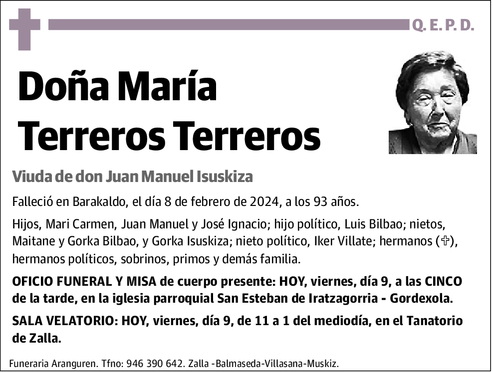 María Terreros Terreros