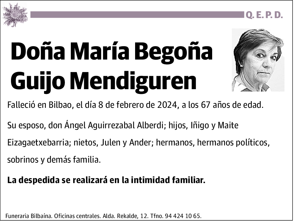 María Begoña Guijo Mendiguren