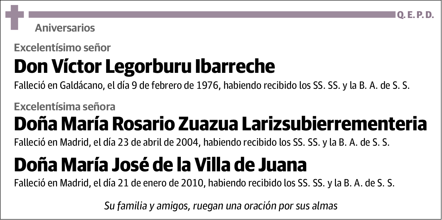 Víctor Zuazua Larizsubierrementeria Legorburu Ibarreche