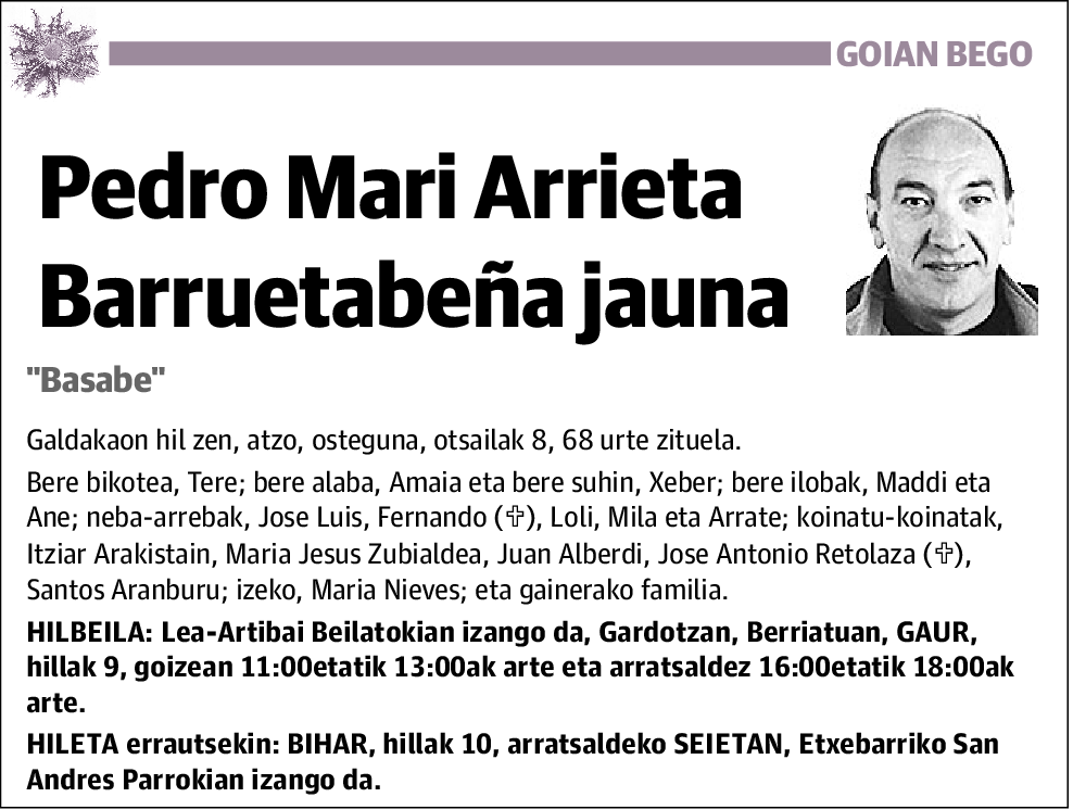 Pedro Mari Arrieta Barruetabeña