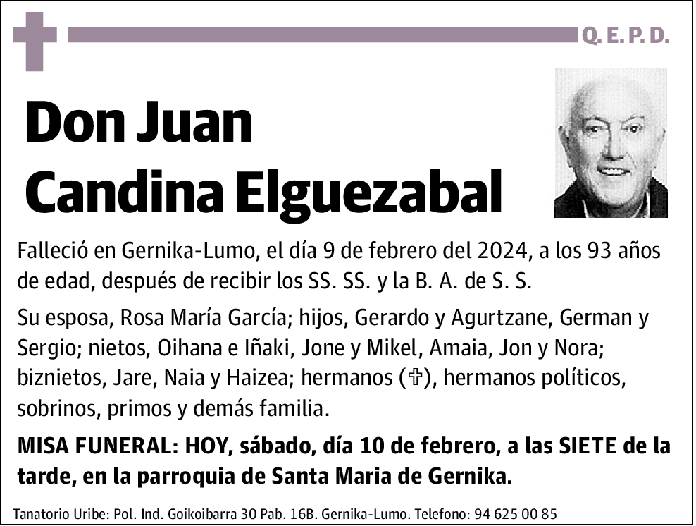 Juan Candina Elguezabal